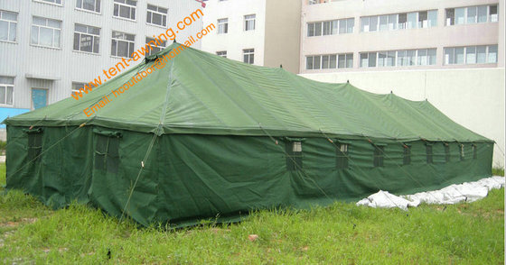 China 150 People Big Outdoor Military Tent Pole-style Galvanized Steel Waterproof  Army Camping Tents supplier