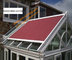 Outdoor Retractable Roof Motorized Remote Control Skylight Conservatory Awning supplier