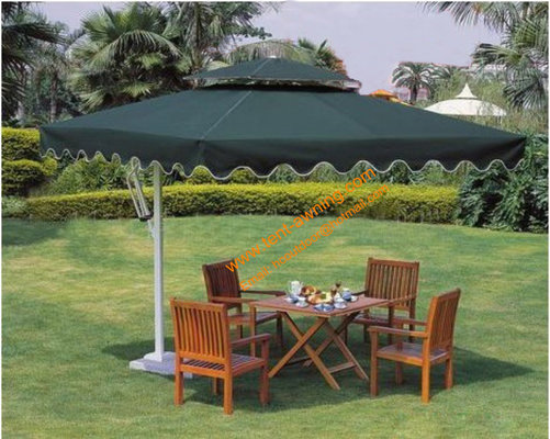 Square UV Protection Waterproof Aluminum Side Stand Patio Umbrella supplier