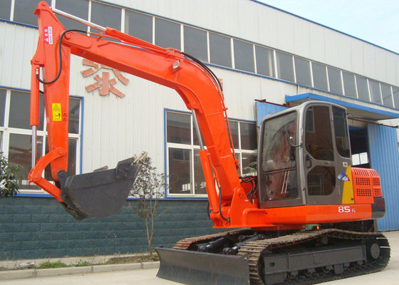 China Low Noise Rock Type Bucket Small Wheeled Excavator With Air Conditioner supplier