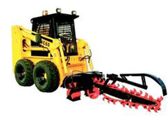 China Front Bucket Track Hydraulic Skid Steer With Ditching Machine Grab Fork supplier