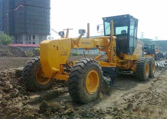 China Diesel Hydraulic Construction Grader Machine With Front Blade Rear Ripper supplier