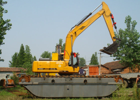 China 0.9 M3 Shallow Water Floating Pontoon Excavator Road Construction Equipment supplier