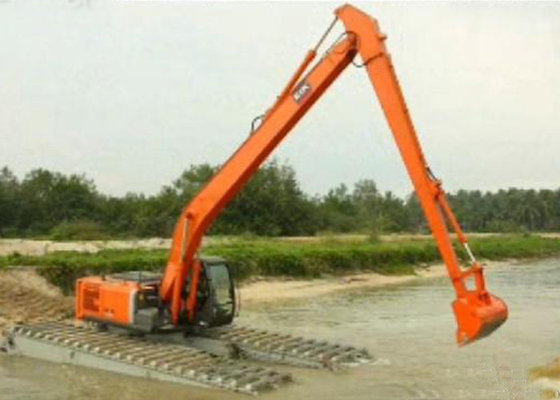 China 2 Rows Chains Amphibious Excavator For Water Land Operating Weight 15000 Kg supplier