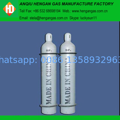 sulphur hexafluoride msds/ SF6 gas 99.999% SF6 gas supplier