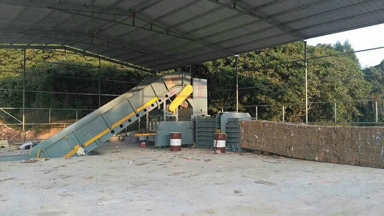China YDW250 Full-Automatic Horizontal Baler for Pressing Waste Paper Bale with 120T Pressure supplier