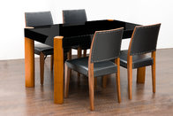 Modern Dining Room Furniture,Walnut Wood Dining Table,Metal/PU Chiars supplier