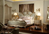 Luxury hotel bedroom furniture Crown leather upholstered Headboard w/ Wardrobe Joyful Ever supplier