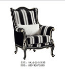 Villa house luxury furniture of Leisure sofa chairs in Fabric upholstered by Glossy painting Beech wood frame supplier