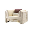 Villa house furniture sofa custom made by Leather chairs for Lobby reception used in Light luxury design supplier