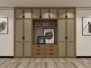 Bedroom Storage Cabinets For dress Racks And Make Up Display Showcase custom made space saving furniture supplier