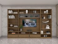 Integral Wall Cabinet Display Shelves And TV Floor Stand With tall made by china closet factory supplier