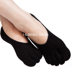 China Black Five Toes No Show Socks supplier
