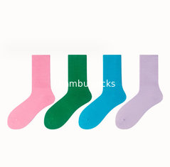 China Custom Logo Women Colorful Pure Cotton Socks supplier