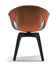 Ginger Chair by Roberto Lazzeroni, Ginger dining chair with fabric or leather match