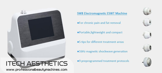 Pain Free Extracorporeal Shockwave Therapy Machine For Tendonitis / Tennis Elbow