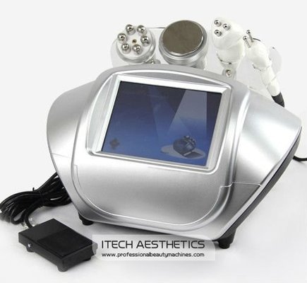 RU+6 Ultrasonic RF Cavitation Machine , 4 Handles Body Fat Removal Machine