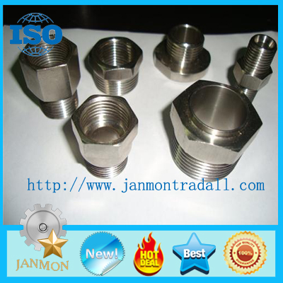 Stainless steel hydraulic fittings,Stainless steel hydraulic pipe fittings,Stainless steel 304 threading connecting end