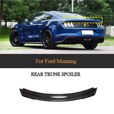 Carbon Fiber Rear Trunk Spoiler Wing for Ford Mustang Gt Coupe 2-Door 2015-2020