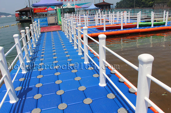 Inflatable plastic hdpe moular  floating pontoon bridge for sale