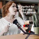 Flexible Tripod, Travel Monopod Waterproof Foot with Binocular Stand Holder & Bluetooth Control for Live Streami