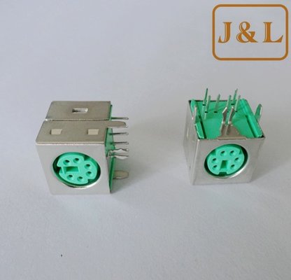 China MINI DIN 6P Connector(green) supplier