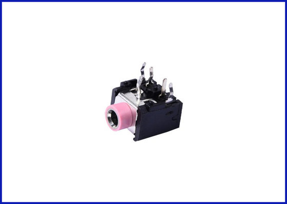 China 3.50 mm phone jack connector pink color supplier
