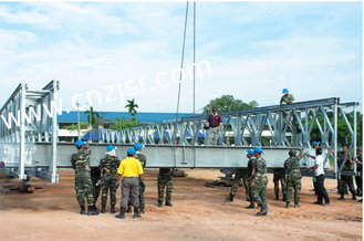 China Galvanized Steel bailey bridge ,ZB200 ,Double Lane,span 9~60m supplier