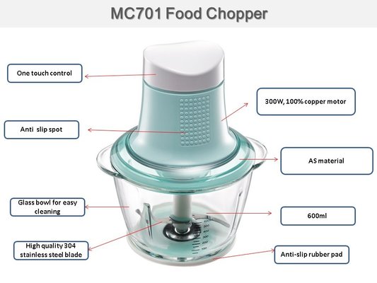 MC701 Glass Chopping Bawl Food Chopper Meat Mincer supplier