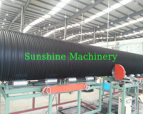 China Large diameter high stiffness HDPE PE steel reinforced winding pipe machine extrusion line production for sale supplier