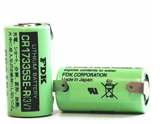 China PDK PLC lithium battery CR17335SE-R ,PLC battery CR17335SE-R(3V) battery supplier