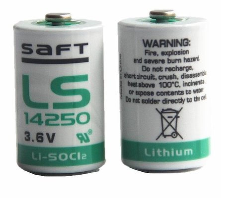 PLC lithium battery saft LS14250 3.6V PLC battery supplier