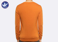Vertical Stripe Mens Crew Neck Sweater , Thermal Men's Cotton Cable Knit Sweater