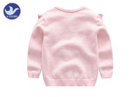 Zig Pointelle Girls Cable Knit Cardigan Sweater Ruffle Edges Children Knitting Garment