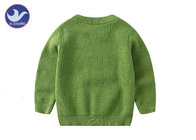 Clasic Crew Neck Boys Knit Pullover Sweater , Diamond Knitted Pattern Jumper