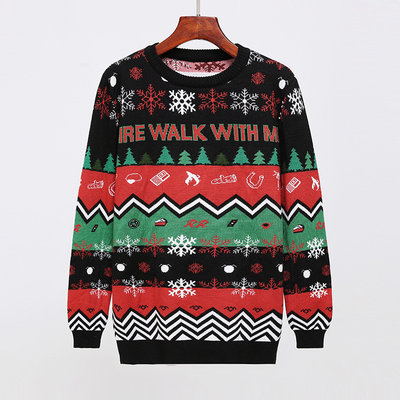 Fashion Christmas Ugly Sweater Snowflake Pullover Apparel Winter