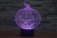 3D Smart Touch Pumpkin 3D LED 7 Colors Change Halloween Pumpkin Night light  wholesales