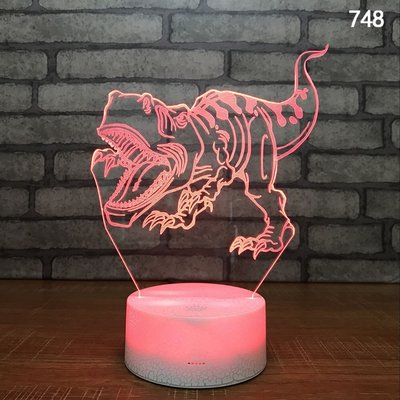 3D Optical Illusion Visual Light 7 Colors Touch Table Desk night light projector kids