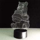 Chinese Supplier the Pooh Colorful 3D Lights Acrylic LED Night Light Touch Switches