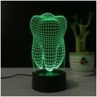 Cute expression 3D LED Night Light for Kids Bedroom RGB 7 colors changing illusion visual desk lamp night light in bulk