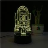 Hot sale 3D LED Illusion Victory Gesture Touch Control 7 Colors Change Night Light with USB Charger For Kids