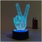 Hot sales Home decorate 3D Illusion balloon design Plug Powered Dimmable LED Desk Lamp Night Light  for gift