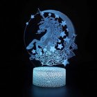 Amazing Customized Color Changing Lucky Unicorn Design lamp 3D Visual LED Night Light