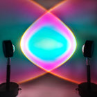 2021 Sunset Rainbow Projection Light Atmosphere Night Light Lamp Usb Home Decoration Room Laser Mini Sunset Projection