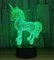 3D  Christmas designs 02 Visual Light 7 Colors Touch Table Desk night light for room decoration