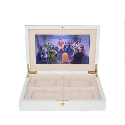 China Wood LCD Video Mailer Box For Gift Advertising supplier