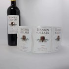 printing machine roll sticker liquor red custom wine bottle label,standard wine label size wine bottle label