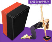 High-density dual-color yoga bricks 12 Angular Gold Matching Body Design