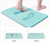 Printing Eco-friendly Water Absorb Diatomite Bath Mat hot sell