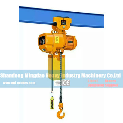 China China Mingdao 500KG 1000kg Sling Type Electric Chain Hoist with Trolley supplier